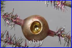 Antique Vintage Glass Indent Beads Tinsel Christmas Ornament 60 Garland