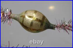 Antique Vintage Glass Indent Beads Tinsel Christmas Ornament 60 Garland