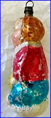 Antique Vintage Little Jack Horner Glass German Figural Christmas Ornament