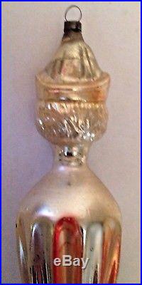 Antique Vintage Prince Head On A Cone Glass German Figural Christmas Ornament