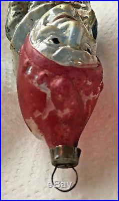Antique Vintage Punch Clown Glass German Figural Christmas Ornament