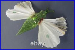 Antique Vintage Spun Glass Wings BUTTERFLY MOTH Christmas Ornament Germany Antique Vintage Spun Glass Wings BUTTERFLY MOTH Christmas Ornament Germany