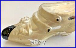Antique Vintage Victorian Ladies Button Shoe Glass German Christmas Ornament