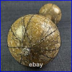 Antique Wire Wrapped Hot Air Balloon 8 Glass Ornament Santa & Child Germany