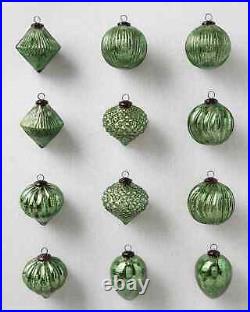 Balsam Hill BH Essentials Mercury Glass Ornament Collection Set of 12 Christmas