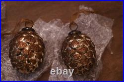 Balsam Hill Mercury Glass Ornament Set Of 24 Out Of Production New In Box