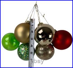 Balsam Hill Mistletoe and Holly Glass Christmas Ornament Set of 34/35 pieces