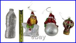 Balsam Hill Mistletoe and Holly Glass Christmas Ornament Set of 34/35 pieces