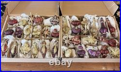 Balsam Hill Royal Celebration Glass Ornament Set of 34-In Original Boxes