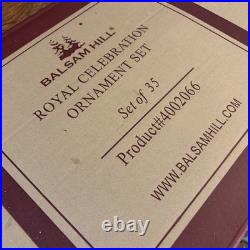 Balsam Hill Royal Celebration Glass Ornament Set of 34-In Original Boxes
