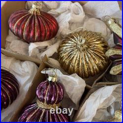 Balsam Hill Royal Celebration Glass Ornament Set of 34-In Original Boxes