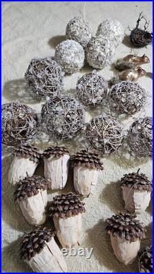 Balsam Hill Woodland Ornament Lot 52 Pieces, Christmas, Rustic Balsam Hill Woodland Ornament Lot 52 Pieces, Christmas, Rustic