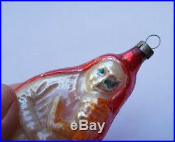 Blessed Virgin Mary & Baby Jesus Antique German Glass Christmas Ornament