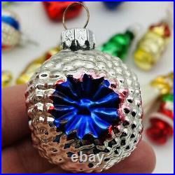 Blown Glass Christmas Ornaments Set 22 & Tree Topper Smithsonian Vintage RARE