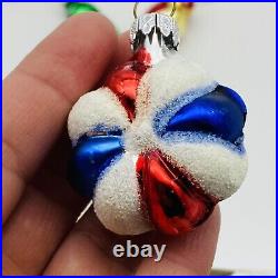 Blown Glass Christmas Ornaments Set 22 & Tree Topper Smithsonian Vintage RARE