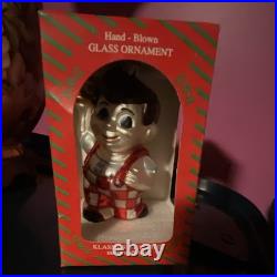 Bob's Big Boy Polish Glass Christmas Ornament Klassics by Kurtis 5 T NIB NOS