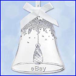 Brand New In Box Swarovski Crystal Christmas Ornament Annual Edition Bell 2015