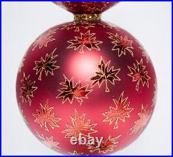 CHRISTOPHER RADKO Filigree Fire Finial Reflector Christmas Ornament with Stand