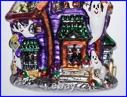 CHRISTOPHER RADKO Howl Manor Halloween Holiday Glass Christmas Ornament with Box