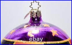 CHRISTOPHER RADKO Midnight Fright Halloween Jumbo Glass Christmas Ornament