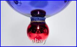 CHRISTOPHER RADKO On A Mission Glass Ball Drop Christmas Ornament RARE with Tag