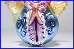 CHRISTOPHER RADKO Sweet Dreams Angel with Foil Wings Glass Christmas Ornament