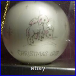 Christmas 1973''Glass Ball Ornament' Series NEW Hallmark