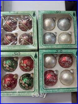 Christmas By Krebbs Glass Ornaments Vintage 102 Victorian Style Free Shipping Christmas By Krebbs Glass Ornaments Vintage 102 Victorian Style Free Shipping