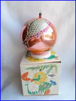 Christmas. New Year. Christmas tree decorations. Ball. Fish. RARE. Vintage USSR