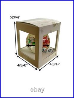 Christmas Ornament Dogs Hand Painted Glass Vintage Pier 1 Holiday Decor