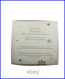 Christmas Ornament Dogs Hand Painted Glass Vintage Pier 1 Holiday Decor