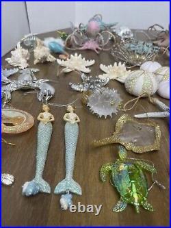 Christmas Ornament Lot Ocean Nautical Theme Beach Christmas Decor