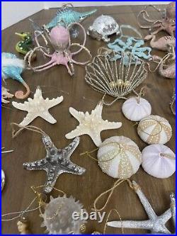 Christmas Ornament Lot Ocean Nautical Theme Beach Christmas Decor