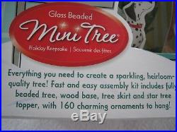Christmas Westrim Glass Beaded Christmas Mini Tree Starter Kit, 160 Ornaments