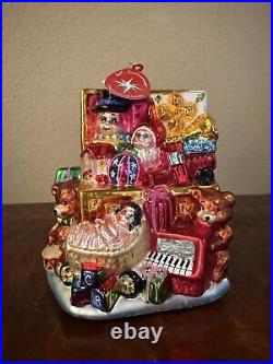 ChristmasChristopher Radko Vintage Toy Chest Glass Christmas Ornament ChristmasChristopher Radko Vintage Toy Chest Glass Christmas Ornament