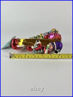 Christopher Radko 06 Glimpse Of Gladness Glass Christmas Ornament Santa 1012221