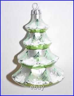 Christopher Radko 1992 Winter Tree 92-101-0 Glass Christmas Ornament Signed