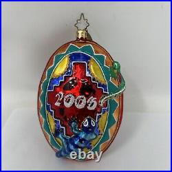 Christopher Radko 2006 Feliz Navidad Glass Christmas Ornament