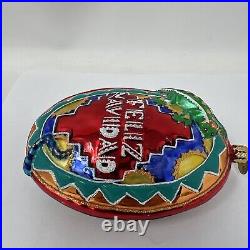 Christopher Radko 2006 Feliz Navidad Glass Christmas Ornament