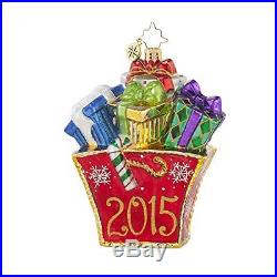 Christopher Radko 2015 Presently Shopping Christmas Ornament Ornaments, New