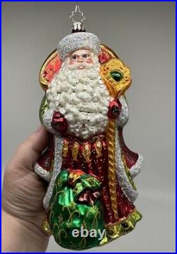 Christopher Radko 20th Anniversary Regal Romanov Christmas Ornament 2004 Santa