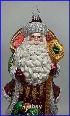 Christopher Radko 20th Anniversary Regal Romanov Christmas Ornament 2004 Santa