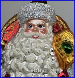 Christopher Radko 20th Anniversary Regal Romanov Christmas Ornament 2004 Santa