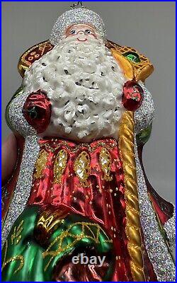 Christopher Radko 20th Anniversary Regal Romanov Christmas Ornament 2004 Santa