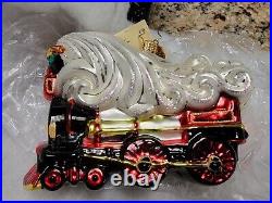 Christopher Radko 5 Toyland Santa Train Engine Ornament NEW