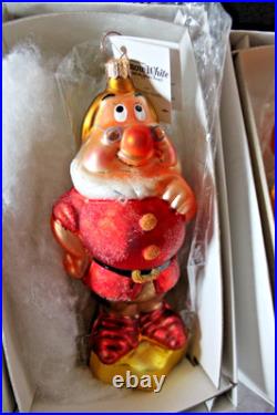 Christopher Radko 60th Anniversary Snow White 8 pc Collection