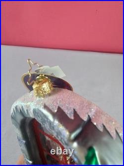 Christopher Radko A Glimpse of Christmas Ornament 1016985 Santa Looking In READ