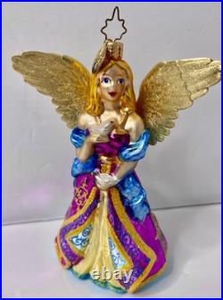 Christopher Radko A Prayer For Peace 2006 Christmas Ornament Blown Glass Angel
