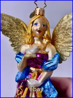 Christopher Radko A Prayer For Peace 2006 Christmas Ornament Blown Glass Angel