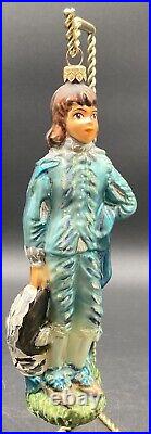 Christopher Radko Blue Boy 751/5000 Le Glass Christmas Ornament 8.5 Tall